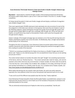 Evans Elementary Third Grader Named K-3 State Semi