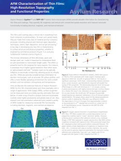 AFM Characterization of Thin Films: High