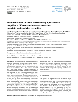Measurements of sub-3 nm particles using a particle size magnifier