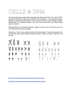 CELLS dna - TeacherWeb
