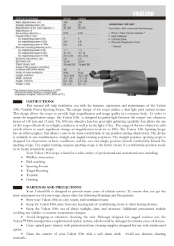 INSTRUCTIONS This manual will help familiarize you with the