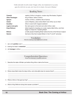 King Arthur Student Sample