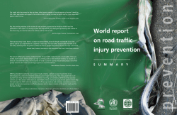 World report on road traffic injury prevention: summary