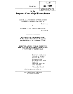 Amicus brief of the Institute for Justice