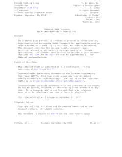 draft-ietf-dime-rfc3588bis-31 - Diameter Base Protocol