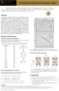 I Values of the heats of formation II Does oxidation occur naturally