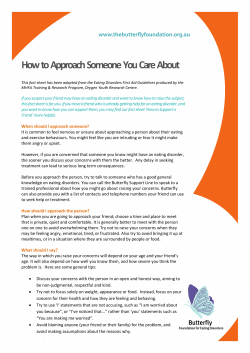 How to Approach Someone You Care About