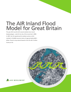 The AIR Inland Flood Model for Great Britain
