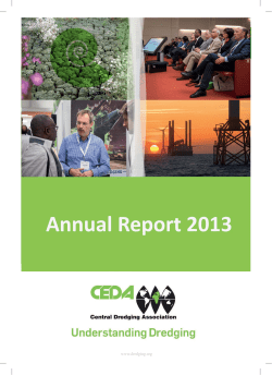 CEDA Annual Report 2013 - Central Dredging Association