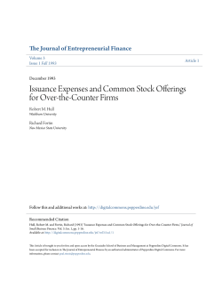 Issuance Expenses and Common Stock Offerings for Over
