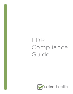 FDR Compliance Guide - IntermountainPhysician