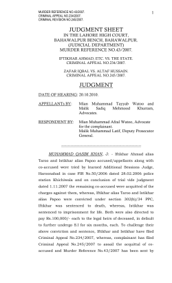 appellant was tried by learned Additional Sessions Judge