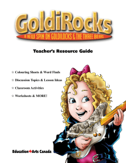 Teacher`s Resource Guide Education Arts Canada