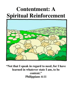 #7 Contentment 2012_2013