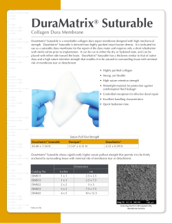 DuraMatrix&reg; Suturable
