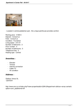 Apartment in Center Ref : 40-0417