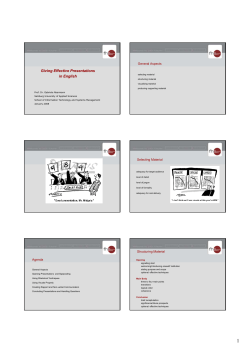 Giving Effective Presentations in English