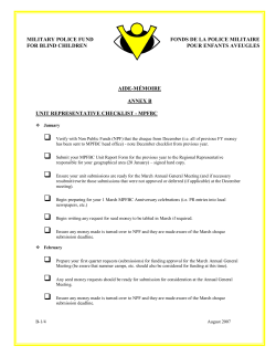 AIDEM&Eacute;MOIRE ANNEX B UNIT REPRESENTATIVE CHECKLIST