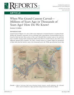 32. When Was Grand Canyon Carved - Millions of