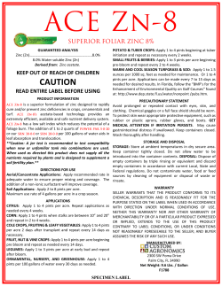 Ace Zn - Custom Agronomics