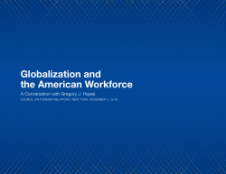 Globalization and the American Workforce