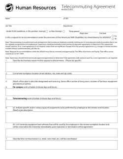 Telecommute Agreement