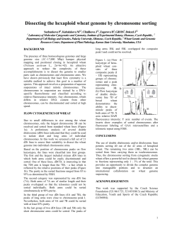 Dissecting the hexaploid wheat genome by chromosome sorting