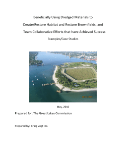 Beneficially Using Dredged Materials to Create/Restore Habitat and