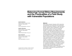 Balancing Formal Ethics Requirements and the