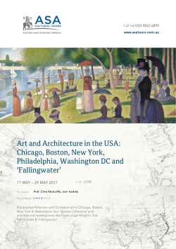 Art and Architecture in the USA: Chicago, Boston, New York