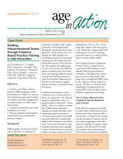 Building Interprofessional Teams through Evidence Based Practice