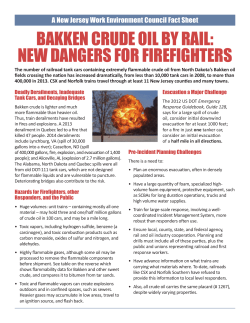 Bakken Crude Oil By Rail: New Dangers for Firefighters