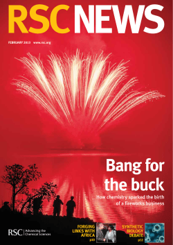 RSC News - February 2013 - Royal Society of Chemistry