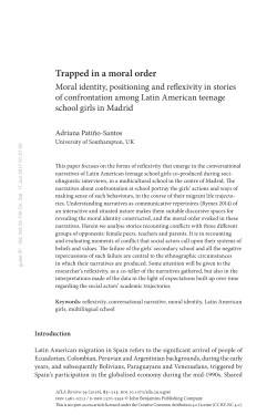 Trapped in a moral order: Moral identity - John Benjamins e