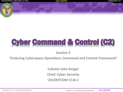 Track One, Session Three