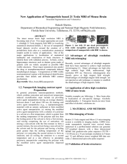 New Application of Nanoparticle based 21 Tesla MRI of Mouse Brain