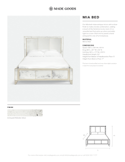 MIA BED - Made Goods