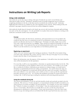 Lab Report notes