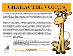 Character Voices