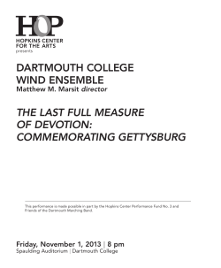 DARTMOUTH COLLEGE WIND ENSEMBLE THE LAST FULL