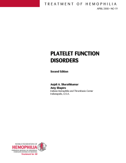 platelet function disorders