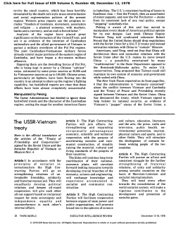 The USSR-Vietnam Treaty - Executive Intelligence Review