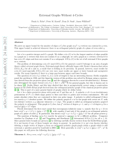 Extremal Graphs Without 4-Cycles