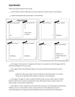 Cloud Booklet
