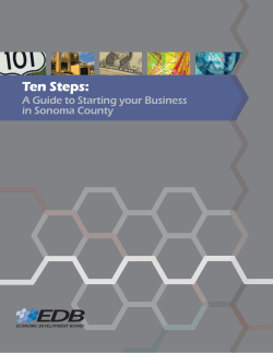 Ten Steps: A Guide to Starting your Business in Sonoma County