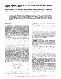 + MgSO4 + H2O at 298 K - ACS Publications