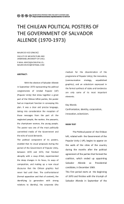 the chilean political posters of the government of salvador allende