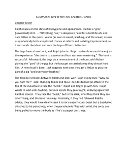 Lord of the Flies, Chapters 7 and 8