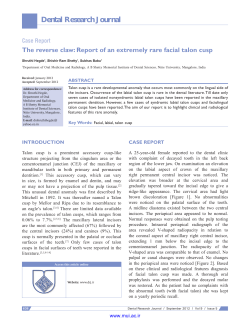 Dental Research Journal