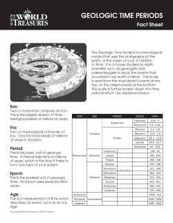 geologic time periods - Museum Of World Treasures